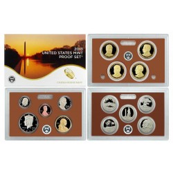 2013 UNITED STATES MINT PROOF SET @NICKEL@ 14 COINS ESTADOS UNIDOS 1+5+10+10+25 CENTAVOS + 1/2 DOLAR 2013 + 1 DOLAR 2013