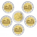 ALEMANIA 2 EUROS 2014 A+D+F+G+J IGLESIA DE SAN MIGUEL EN SAJONIA SC MONEDA CONMEMORATIVA Germany BRD