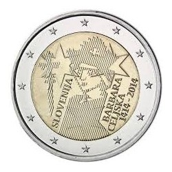 2€ EUROS 2014 ESLOVENIA BARBARA CELJSKA MONEDA SIN CIRCULAR