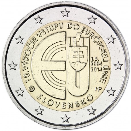 .ESLOVAQUIA 2€ EUROS 2014 ENTRADA EN LA UE SC SLOVAKIA