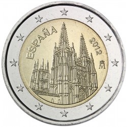 SPAIN 2 EUROS 2011 BURGOS CATHEDRAL UNC BIMETALLIC