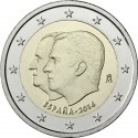 ESPAÑA 2 EUROS 2014 CORONACION DEL REY FELIPE VI SC MONEDA CONMEMORATIVA