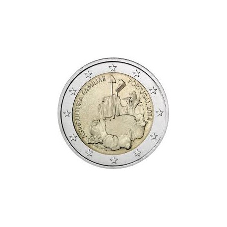 PORTUGAL 2 EUROS 2014 AÑO INTERNACIONAL DE LA AGRICULTURA FAMILIAR SC MONEDA CONMEMORATIVA