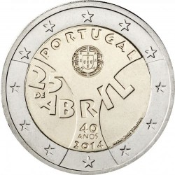 2€ EUROS 2014 PORTUGAL REVOLUCION MONEDA SIN CIRCULAR