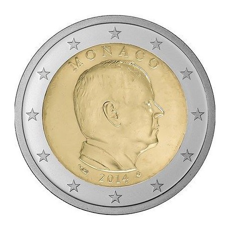 MONACO 2 EUROS 2014 REY ALBERTO I SC MONEDA NO CONMEMORATIVA Tipo CIRCULANTE