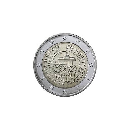 ALEMANIA 2 EUROS 2015 UNIFICACION 25 ANIVERSARIO SC MONEDA CONMEMORATIVA Germany