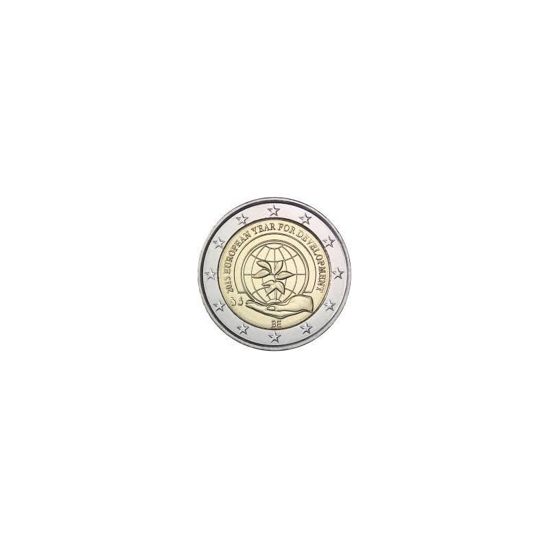BELGICA 2 EUROS 2015 AÑO EUROPEO DEL DESARROLLO SC MONEDA CONMEMORATIVA @ESCASA@ COINCARD Belgium