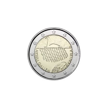 . 2 EUROS 2015 FINLANDIA AKSELI GALLEN KALLELA SC Moneda