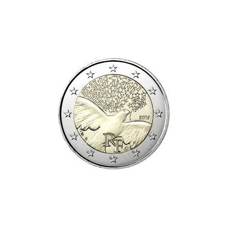 . 2 EUROS 2015 FRANCIA 70 AÑOS DE PAZ SC Moneda Coin