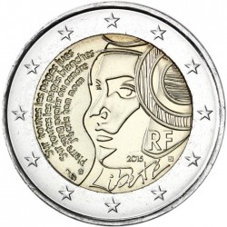 . 2 EUROS 2015 FRANCIA 225 AÑOS DE LA FEDERACION SC MONEDA