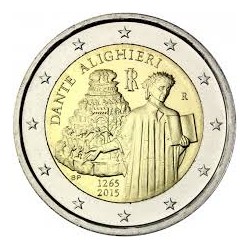 . 2 EUROS 2015 ITALIA DANTE ALIGHIERI SC MONEDA CONMEMORATIVA