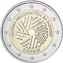 LETONIA 2 EUROS 2015 PRESIDENCIA DE EUROPA SC MONEDA CONMEMORATIVA Latvia