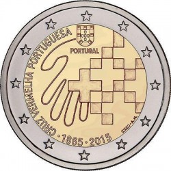 . 2 EUROS 2015 PORTUGAL CRUZ ROJA SC MONEDA CONMEMORATIVA