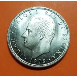 ESPAÑA 100 PESETAS 1975 * 19 76 ESCUDO DE JUAN CARLOS I KM.810 MONEDA DE NICKEL SC SIN CIRCULAR
