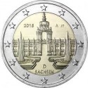 ALEMANIA 2 EUROS 2016 IGLESIA DE SAJONIA SACHSEN SC MONEDA CONMEMORATIVA COIN GERMANY