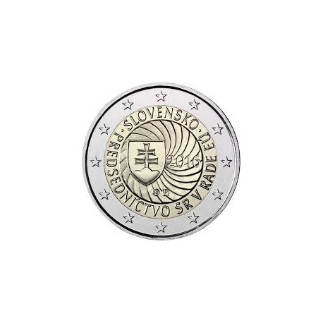 ESLOVAQUIA 2 EUROS 2016 PRESIDENCIA DE LA UNION EUROPEA SC MONEDA CONMEMORATIVA COIN SLOVAKIA