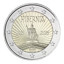 IRLANDA 2 EUROS 2016 HIBERNIA 100 AÑOS DEL ALZAMIENTO DE PASCUA SC MONEDA CONMEMORATIVA COIN EIRE