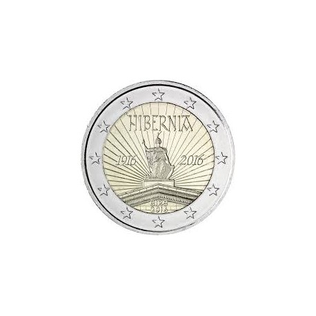 IRLANDA 2 EUROS 2016 HIBERNIA 100 AÑOS DEL ALZAMIENTO DE PASCUA SC MONEDA CONMEMORATIVA COIN EIRE