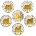 ALEMANIA 2 EUROS 2017 A+D+F+G+J PORTA NIGRA EN EL ESTADO DE RENANIA SC MONEDA CONMEMORATIVA Germany BRD