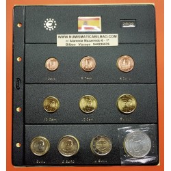 ESPAÑA MONEDAS EURO 2009 SC 1+2+5+10+20+50 Centimos 1+2 EUROS + 2€ EMU + 12 EUROS 2009 EMU PLATA + HOJA DE PARDO