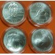 8 monedas x ESTADOS UNIDOS 1 DOLAR 1995 + 1 DOLAR 1996 OLIMPIADA DE ATLANTA 96 @SC / UNC@ cápsulas