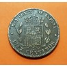 @FALSA DE EPOCA@ ESPAÑA Rey ALFONSO XII 10 CENTIMOS 1878 OM REY y ESCUDO KM.675 MONEDA DE BRONCE MBC-