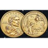 ESTADOS UNIDOS 1 DOLAR 2019 D INDIA SACAGAWEA, ASTRONAUTA y COHETE SC MONEDA DE LATON USA 1 Dollar NATIVE