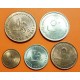 5 monedas x QATAR y DUBAI 1+5+10+25+50 DIRHEM 1977 GACELA KM.1+2+3+4+5 @MUY RARAS@ SC