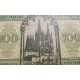 ESPAÑA 100 PESETAS 1936 CATEDRAL DE BURGOS Serie P 847329 Pick 101 BILLETE EBC @ROTURA de 2mm@ Spain banknote