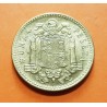 ESPAÑA 1 PESETA 1947 * 19 53 FRANCO y AGUILA FRANQUISTA MONEDA DE LATON SC- @ACUÑACION FLOJA@ ESTADO ESPAÑOL
