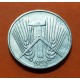 ALEMANIA DEMOCRATICA 5 PFENNIG 1952 E ESCUDO y VALOR KM.5 MONEDA DE ALUMINIO EBC Germany DDR RDA 5 Pfn