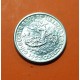 CARIBE 10 CENTAVOS 1952 BANDERA y ARBOL 50 AÑOS DE LIBERTAD y PROGRESO KM.23 MONEDA DE PLATA SC silver coin R/3