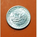 CARIBE 10 CENTAVOS 1952 BANDERA y ARBOL 50 AÑOS DE LIBERTAD y PROGRESO KM.23 MONEDA DE PLATA SC silver coin R/3