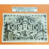 ESPAÑA BANCO DE SANTANDER 50 PESETAS 1936 ANTEFIRMA POR EL MONTE DE PIEDAD 106654 BILLETE DE LA GUERRA CIVIL
