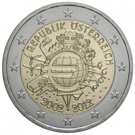 AUSTRIA 2 EUROS 2002 SIN CIRCULAR OSTERREICH 2€ MONEDA COIN