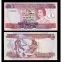 SOLOMON 10 DOLARES 1984 NATIVO CON COMETA Pick 11 BILLETE SC @RARO@ Islas Salomon Islands UNC BANKNOTE