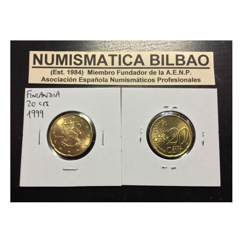FINLANDIA 20 CENTIMOS 1999 SC MONEDA COIN Finnland Cts