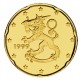 FINLANDIA 20 CENTIMOS 1999 LEON MONEDA DE LATON SC Finnland 20 Cent Euro coin