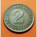 ALEMANIA 2 REICHSPFENNIG 1925 A CEREALES República del WEIMAR KM.38 MONEDA DE BRONCE EBC Germany copper coin