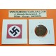 SUECIA 2 ORE 1942 CORONAS KM.778 MONEDA DE BRONCE Sweden OCUPACION NAZI III REICH WWII