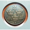 SUECIA 2 ORE 1942 CORONAS KM.778 MONEDA DE BRONCE Sweden OCUPACION NAZI III REICH WWII