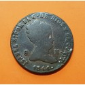 ESPAÑA Reina ISABEL II 8 MARAVEDIES 1844 Ceca de SEGOVIA KM.531.3 MONEDA DE COBRE MBC Spain Maravedis 1