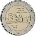 MALTA 2 EUROS 2018 TEMPLO DE MNAJDRA 3600 - 2500 BC 1ª MONEDA CONMEMORATIVA SC @ESCASA@