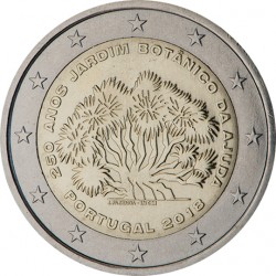 PORTUGAL 2 EUROS 2018 JARDIN BOTANICO DE AJUDA 250 ANIVERSARIO SC MONEDA CONMEMORATIVA 2 Euro coin