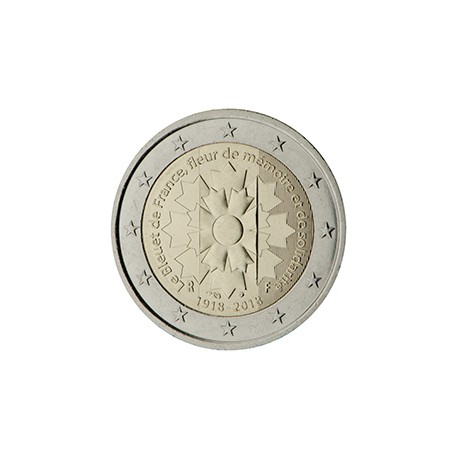 FRANCIA 2 EUROS 2018 FLOR DE ACIANO LE BLEUET SC MONEDA CONMEMORATIVA 2 Euro coin FRANCE