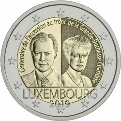 . 2 EUROS 2015 LUXEMBURGO ASCENSION AL TRONO SC MONEDA COIN