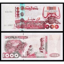 ARGELIA 1000 DINARES 1998 RUINAS y BUFALO CAFRE Pick 142 BILLETE SC Algeria Algerie 1000 Dinars UNC BANKNOTE