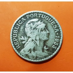 GUINEA 1 ESCUDO 1933 DAMA KM.5 MONEDA DE NICKEL MUY USADA @RARA@ Guinee Guinea Bissau Portugal