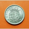 INDIA PORTUGUESA 60 CENTAVOS 1958 ESCUDO KM.32 MONEDA DE NICKEL SC @ESCASA@ Estado Da India República PORTUGAL COLONY GOA
