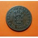 INDIA PORTUGUESA 1/4 TANGA 1901 MCMI REY CARLOS I KM.15 MONEDA DE COBRE MBC+ @ESCASA@ Portugal GOA